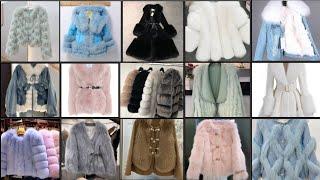 Latest fluffy jackets for girls| winter collection 2024