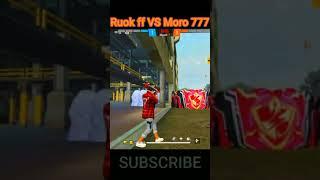 Ruok ff vs Moro 777 || 1vs1 Custom Match  Headshot hacker #shorts #eye94 #ruokff #moro777