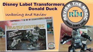 Unboxing and Review Japanese Disney Label Transformer DONALD DUCK   Transform Fail