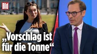 Grünen-Politikerin Emilia Fester will Wahlrecht für Zweijährige | Jan Schäfer bei BILD Live