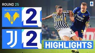 VERONA-JUVENTUS 2-2 | HIGHLIGHTS | Juve held back in 4-goal thriller | Serie A 2023/24