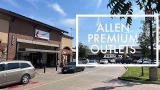 Allen Premium Outlets Walking Tour | 4K WALKING TOUR ALLEN, TX