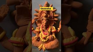 Clay Ganesha Idol Making |#shorts #clayart    #shortsfeed #youtubeshorts #ytshorts