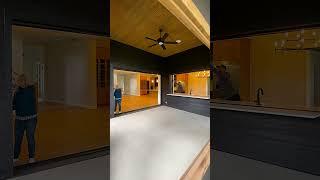 Bartop Pocketing window and Pocketing Exterior Door! So Cool! #bartop #windows #doors