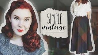 "Simple Vintage" Tips! || Retro Style for Work, School, Beginners