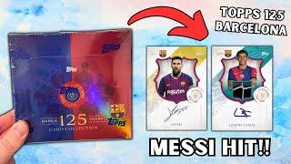 MESSI HIT! Topps Barcelona 125th Anniversary hobby box opening!