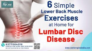 6 Simple Lower Back Muscle Stretching Exercises at Home for Lumbar Disc Disease -Spine Surgeon India