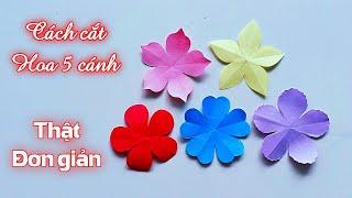 Cách cắt hoa 5 cánh thật đơn giản - How to cut flowers with 5 petals