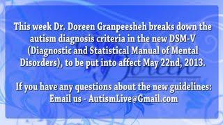 Autism Diagnosis Criteria in the DSM-V