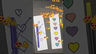 How do I draw hearts on paper? ️