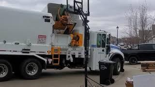 Garbage Truck at Edmonton in Canada.