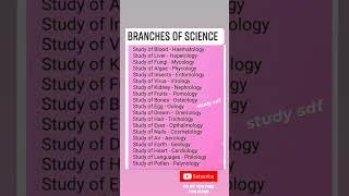 Branches of science