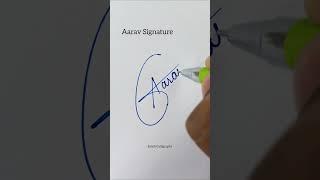 Aarav Signature Design | Letter A Signature | Sign | Autograph | Signature #signature