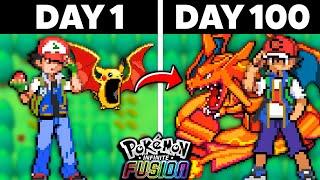 I Played 100 Days in Pokemon Infinite Fusion... THE BEST Pokemon Fan Game