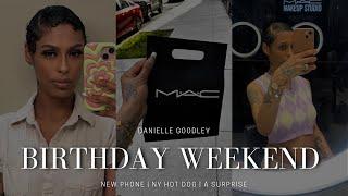 Birthday Vlog - New Phone | NY Hot Dog | A Surprise! | Danielle Goodley