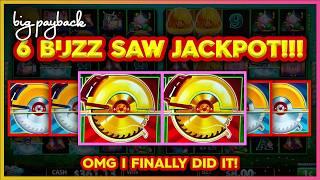 6 BUZZ SAWS → JACKPOT!!! Huff N' Even More Puff Slots!