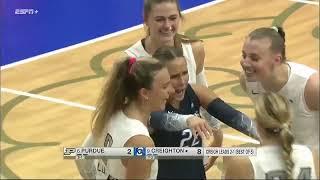 #9 Creighton vs. #6 Purdue Volleyball Highlights - 9/20/24