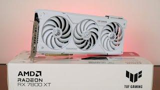 Perfect in White: ASUS TUF Gaming Radeon RX 7800 XT White OC Edition 16GB GDDR6 Review