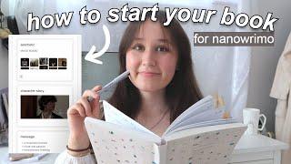 prepare for nanowrimo with me! ⊹ (preptober tips, planning my new novel + details of my book!)