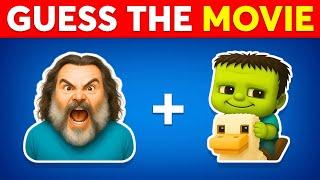 Guess The MOVIE By Emoji  100 Movie Quiz | Minecraft, Sonic 3, Squid Game 2