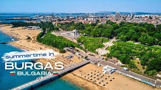 Summertime in Burgas, Bulgaria (Drone 4K)