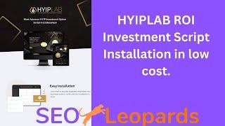 HYIPLAB - Complete HYIP Investment System Script Latest Version 2023 (Low Cost Installation)