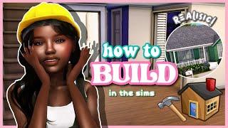 how to build REALISTIC houses in the sims ‍️  | sims 4 tutorial