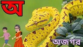 অ আ ই ঈ উ ঊ | ক খ গ ঘ ঙ চ| Aye ojogor asche tere | Bangla Alphabet | Porasona | Ko Kho Go Gho