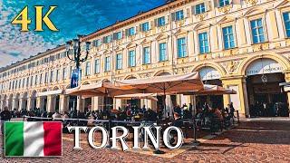 4K Turin Italy  Walking Tour of the Beautiful City Centre November 2024