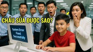 Mẹ bị coi thường vì dắt con trai đi phỏng vấn, 5 phút sau cậu bé cứu cả tập đoàn CEO quỳ gối xin tha
