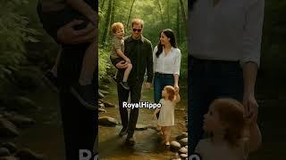 Prince Harry and kids in the woods #woods #outdoors #fun #happy #love #family #princeharry