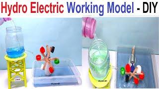 hydro electricity working model for science exhibition - inspire award science project | DIY pandit