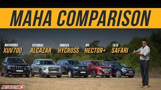 Tata Safari vs XUV700 vs Innova Hycross vs Alcazar vs Hector Plus - 7-Seater Cars India Comparison