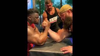 Braun stroman vs blessing awodibu arm wrestling ||bodybuilder vs wrestler match 