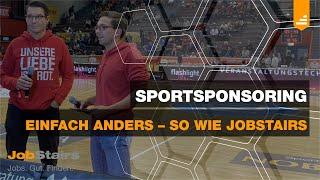 Sportsponsoring JobStairs GIESSEN 46ers: CEO Ingolf Teetz im Halbzeitinterview des ersten Heimspiels