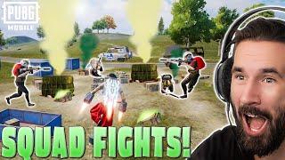 BEST Action Gameplay With Most Powerful Squad  PUBG MOBILE