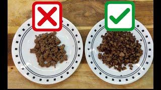 How to cook ground beef for maximum flavor | I bet you didn't know this!