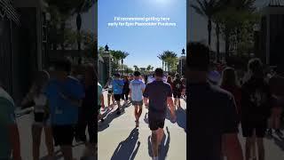 Epic Crowds at Epic Universe Passholder Preview Day 1! #epicuniverse  #themepark  #shorts