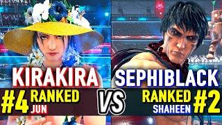 T8  KIRAKIRA (#4 Ranked Jun) vs SEPHIBLACK (#2 Ranked Shaheen)  Tekken 8 High Level Gameplay