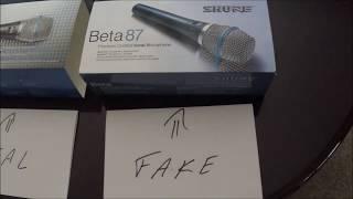 Shure BETA 87A - REAL vs. FAKE