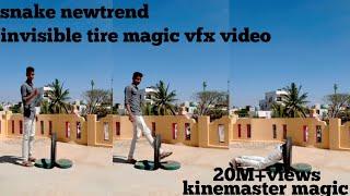24 October 2020 snake newtrend! invisible tire magic vfx video! kinemaster editing video