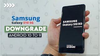 HOW TO DOWNGRADE SAMSUNG S10 5G SM-N977B ANDROID 10 Q TO ANDROID 9 Pie FRP BYPASS BINARY U2 ONE UI 2