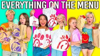 We ATE EVERYTHING on the MENU from our FAV DRIVE THRUS!  
