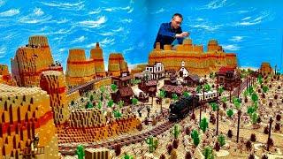 The Grand Finale: LEGO Wild West Town finished!