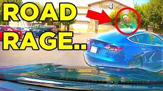 TESLA DRIVER HAS SOMETHING TO SAY.. (IDIOTS In Cars)