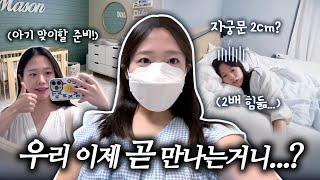 아이고 37주, 첫 내진 자궁문 2cm, 출산 전 브라질리언 왁싱, 언제 만날지 모르니 먹고픈거 다 먹기!