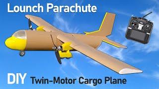 How To Make RC Cargo Airplane. Diy Twin Motor Model Aircraft