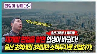용산 재개발 소액투자! 재개발 편입을 알면 인생이 바뀐다! 용산 초역세권 3억미만 소액투자로 선점하기!