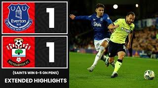 EXTENDED HIGHLIGHTS: Everton 1-1 Southampton (5-6 on pens) | Carabao Cup