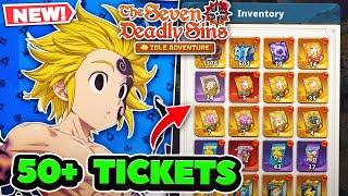 BIGGEST TICKET OPENING EVER ON 7DS: Idle Adventure!